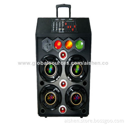 Trolley Speaker with EQ/USD/SD/FM/Remote Control/Laser Light/Traffic Light/Bluetooth